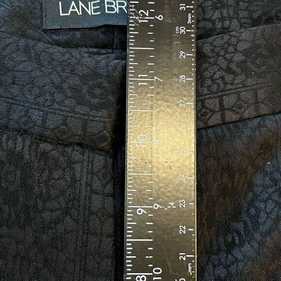 Lane Bryant Women’s Size 16 Lace Print Dress Pants Black Straight Leg Stretch‎ - Picture 6 of 9